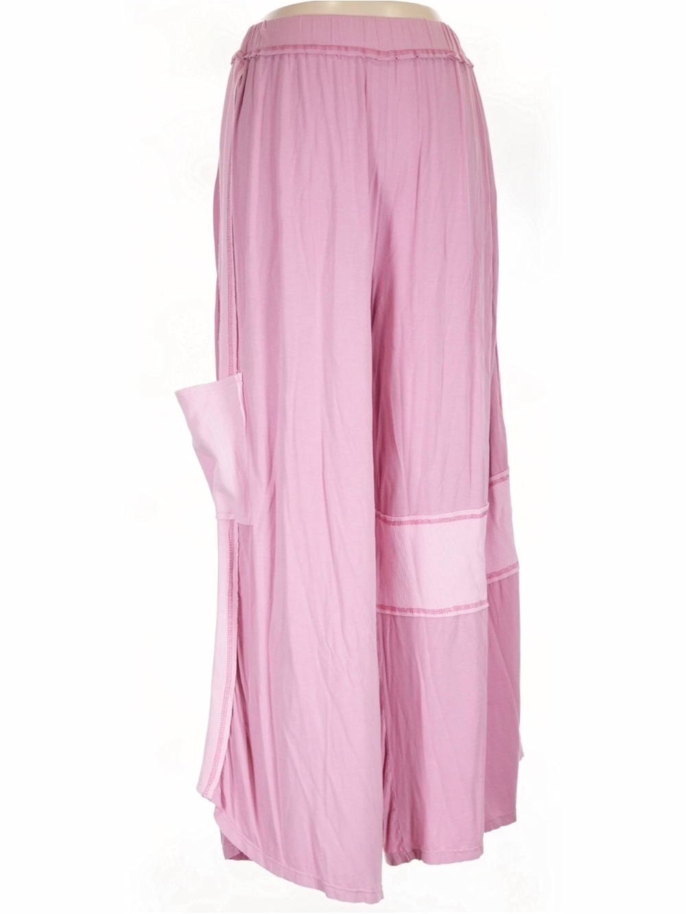 POL Wide-Leg Light Pink Palazzo Pants
